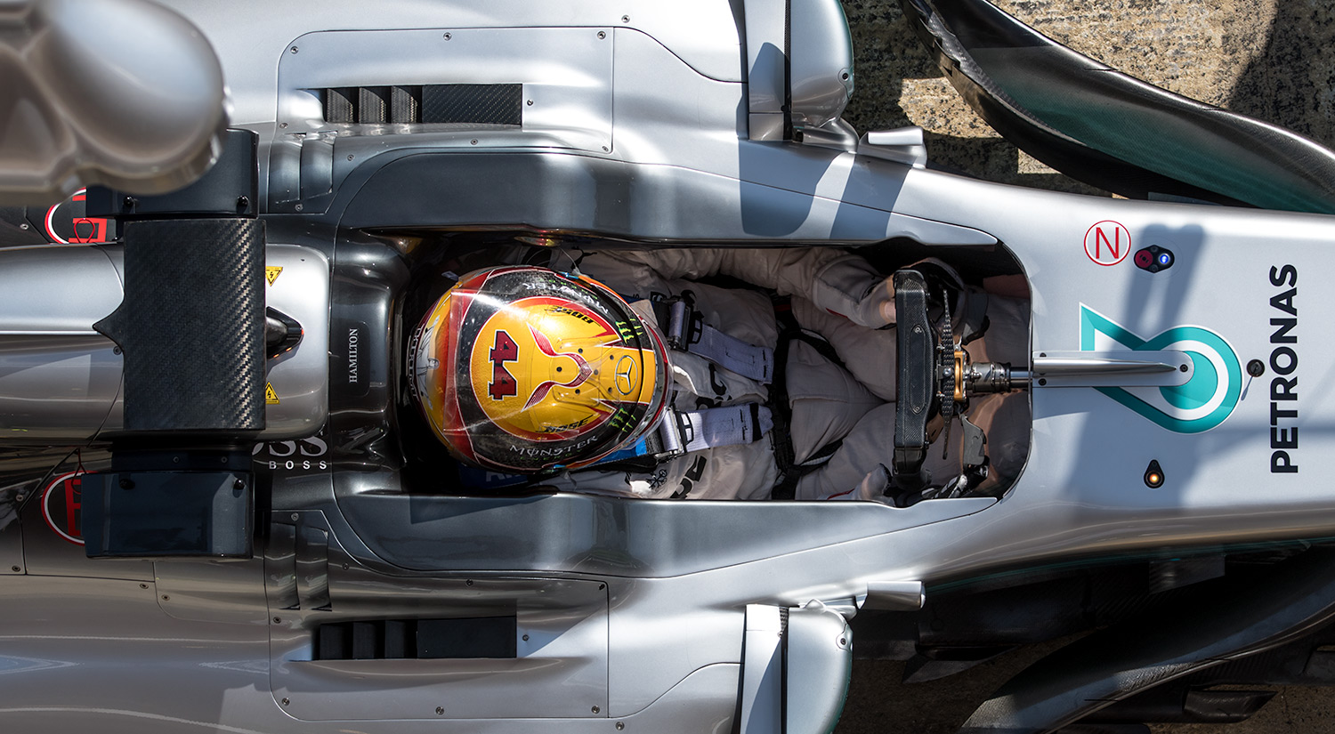 Lewis Hamilton - Mercedes, Winter Testing, Circuit de Catalunya,  2017