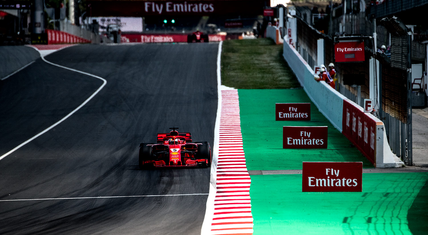 Sebastian Vettel & Kimi Räikkönen - Ferrari, Circuit de Catalunya,  2018